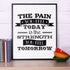 The Pain You Feel Today Canvas Poster